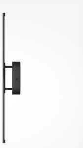 Maytoni LED zidna lampa RENAISSANCE, crna/crna, visina 63 cm, 2 žarulje., Crno, Dnevni boravak/blagovaonica, Metal