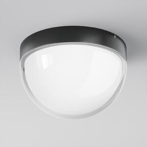 Maytoni LED vanjska stropna svjetiljka Mon, grafit, Ø 18 cm, IP65, 3000K, Crno, Aluminij