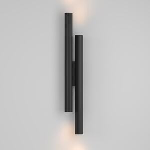 Maytoni LED zidna svjetiljka Calipso, crna, visina 49 cm, metalna, 4 žarulje., Crno, Dnevni boravak/blagovaonica, Aluminij