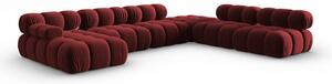 Crvena baršunasta sofa 379 cm Bellis – Micadoni Home