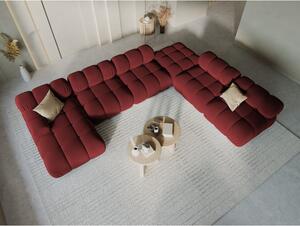 Crvena baršunasta sofa 379 cm Bellis – Micadoni Home