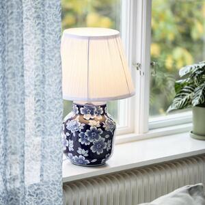 PR Home stolna lampa Fanny, plavo/bijela, keramička, 47 cm, E27, Plava, Dnevni boravak/blagovaonica, Keramika