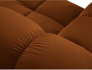 Narančasta baršunasta sofa 191 cm Bellis – Micadoni Home