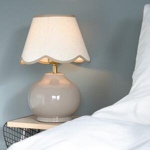 PR Home stolna lampa Nell, nugat, keramika, visina 34 cm, E27, Smeđa / hrđa, Dnevni boravak/blagovaonica, Keramika