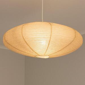 PR Home Yuni viseća lampa, bež, papir, Ø 58 cm, E27, prigušiva, Bež, Dnevni boravak/blagovaonica, Papirnati karton