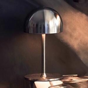 Sirius Tim LED punjiva stolna lampa, boje nikla, visina 22 cm, IP54, Metalik, Dnevni boravak/blagovaonica, Metal
