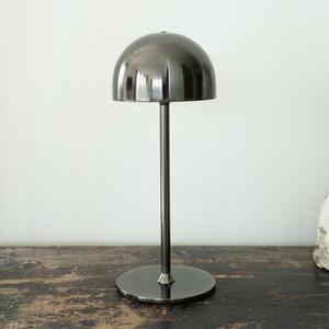 Sirius Tim LED stolna lampa na baterije, boje nikla, visine 30 cm, IP54, Metalik, Dnevni boravak/blagovaonica, Metal