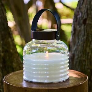 Sirius LED solarna svjetiljka Aston Jar, visina 20 cm, crno/smeđa, IP44, Providna, Staklo
