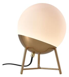 Bijela LED stolna lampa s mogućnosti zatamnjivanja sa staklenim sjenilom (visina 32 cm) Chelsea – House Nordic