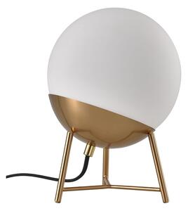 Bijela LED stolna lampa s mogućnosti zatamnjivanja sa staklenim sjenilom (visina 32 cm) Chelsea – House Nordic