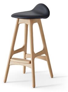 Kožna okretna barska stolica 79 cm Buck – Hammel Furniture