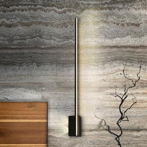 Schuller Valencia LED zidna lampa Stick, visina 80 cm, crna, metalna, Crno, Dnevni boravak/blagovaonica, Aluminij