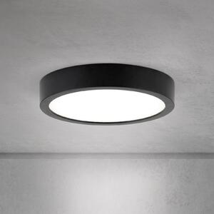 ORION LED stropna svjetiljka Disc, crna Ø 14 cm, CCT metal/plastika, prigušiva, Crno, Dnevni boravak/blagovaonica, Aluminij