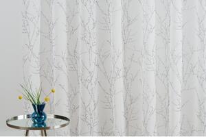 Bijelo-siva prozirna zavjesa 300x260 cm Balada – Mendola Fabrics