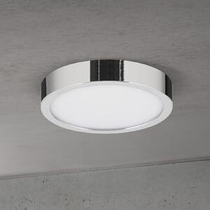 ORION LED stropna svjetiljka Disc, kromirana, Ø 14 cm, CCT, metalna, prigušiva, Metalik, Dnevni boravak/blagovaonica, Aluminij