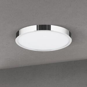 ORION LED stropna svjetiljka Disc, kromirana, Ø 24 cm, CCT, metalna, prigušiva, Metalik, Dnevni boravak/blagovaonica, Aluminij