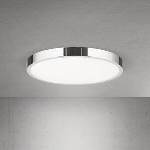 ORION LED stropna svjetiljka Disc, kromirana, Ø 28 cm, CCT, metalna, prigušiva, Metalik, Dnevni boravak/blagovaonica, Aluminij