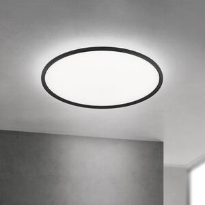 ORION LED stropna svjetiljka Kant, Ø 80 cm crna, CCT metal/plastika, prigušiva, Crno, Dnevni boravak/blagovaonica, Aluminij