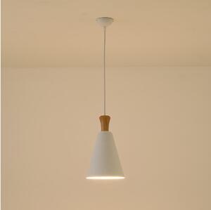 Luster na sajli SIMPLO 1xE27/15W/230V bijela pr. 20 cm