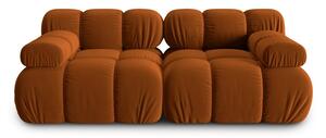 Narančasta baršunasta sofa 188 cm Bellis – Micadoni Home