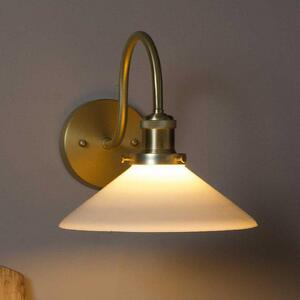 PR Home Zidna lampa August, zlatna/opal, visina 25 cm, E27, prigušiva, Zlato / mjed, Dnevni boravak/blagovaonica, Metal