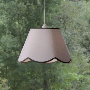 PR Home Nell viseća svjetiljka, mahovinasto zelena, Ø 35 cm, E27, tkanina, prigušiva, Bijela, Dnevni boravak/blagovaonica, Tkanina / tekstil