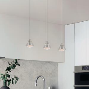 Trio Lighting LED viseća svjetiljka Romeo, duljina 55 cm, metal boje nikla, 3 žarulje., Metalik, Dnevni boravak/blagovaonica, Metal