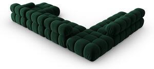 Zelena baršunasta sofa 379 cm Bellis – Micadoni Home