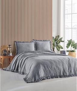 Sivi set prekrivača i jastučnica za bračni krevet 220x240 cm Ilda - Mijolnir