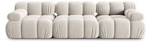 Bež baršunasta sofa 282 cm Bellis – Micadoni Home