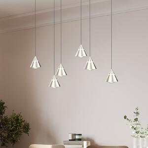 Trio Lighting LED viseća lampa Romeo, duljina 75 cm, metal boje nikla, 6 žarulja., Metalik, Dnevni boravak/blagovaonica, Metal