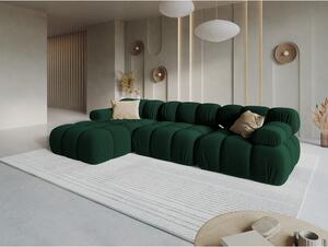 Zelena baršunasta sofa 285 cm Bellis – Micadoni Home