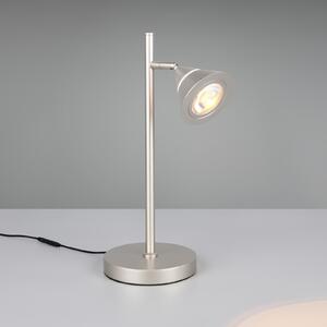 Trio Lighting LED stolna lampa Romeo, visina 40 cm, boja nikla, metal, CCT, prigušiva, Metalik, Dnevni boravak/blagovaonica, Metal