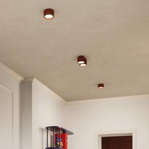 SOLLUX LIGHTING Stropna svjetiljka RIBLA, oker, Ø 10 cm, metal, GX53, prigušiva, Smeđa / hrđa, Dnevni boravak/blagovaonica, Aluminij