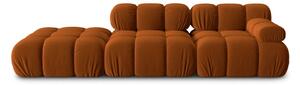 Narančasta baršunasta sofa 282 cm Bellis – Micadoni Home