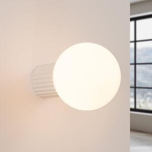 SOLLUX LIGHTING ORBI zidna svjetiljka, bež, staklo/metal, Ø 12 cm, IP44, G9, prigušiva, Bež, kupaonica, Aluminij, Metak