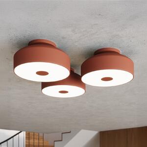 SOLLUX LIGHTING CLARO stropna svjetiljka, oker, Ø 30 cm, metal, 4 x E27, prigušiva, Smeđa / hrđa, Dnevni boravak/blagovaonica, Metal