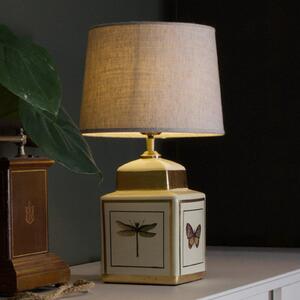 PR Home Lucca stolna lampa, pijesak, visina 45 cm, keramika, Bež, Dnevni boravak/blagovaonica, Tkanina / tekstil