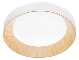 Luce Ambiente Design Arka LED stropna svjetiljka, Ø 40 cm, bijela/drveni izgled, metal, CCT, Bijela, Dnevni boravak/blagovaonica, Metal