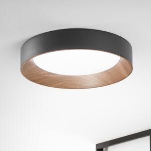 Luce Ambiente Design Arka LED stropna svjetiljka, Ø 50 cm, crna, metalna, CCT, Crno, Dnevni boravak/blagovaonica, Metal