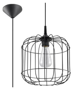 Crna viseća svjetiljka ø 23 cm Albino – Nice Lamps