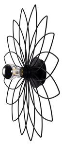 Crna metalna zidna lampa ø 52 cm Lotus - Squid Lighting