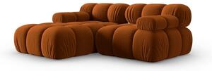 Narančasta baršunasta sofa 191 cm Bellis – Micadoni Home