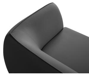 Tamno siva baršunasti sofa 190 cm Lando – Micadoni Home