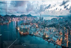 Staklena slika 100x70 cm Hongkong - Wallity