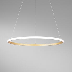 Luce Ambiente Design Axis LED viseća svjetiljka, Ø 60 cm, zlatna boja, metal, CCT, Zlato / mjed, Dnevni boravak/blagovaonica, Metal