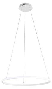 Luce Ambiente Design Axis LED viseća svjetiljka, Ø 60 cm, bijela, metalna, CCT, Bijela, Dnevni boravak/blagovaonica, Metal