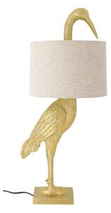 Stolna lampa u zlatnoj boji s tekstilnim sjenilom (visina 73 cm) Heron – Bloomingville