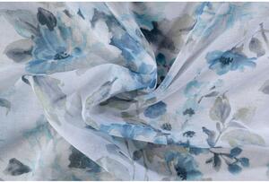 Bijelo-plava prozirna zavjesa 300x260 cm Elsa – Mendola Fabrics