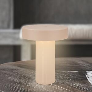 Briloner Bito LED stolna lampa na baterije, bež/bež, visina 20 cm, IP44, prigušiva, Bež, Dnevni boravak/blagovaonica, Metal